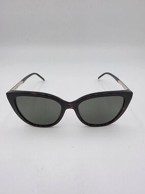 Saint Laurent SL M70 003 Cat-Eye Sunglasses in Havana/Silver Grey